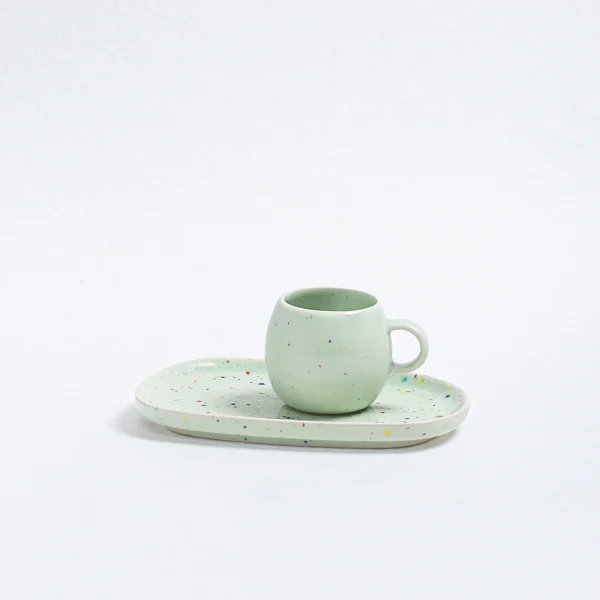 Party Espresso Coffee Ball Mug Green 90 ml