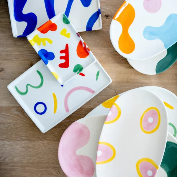 Ceramic Tray Alejandro Artistic Minimalistic