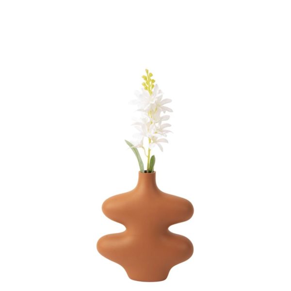Vase Organic Curves Small Orange