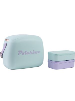 Polarbox Summer Retro Cooler Bag Pop Celeste Malva 6 L