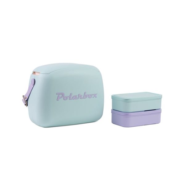 Polarbox Summer Retro Cooler Bag Pop Celeste Malva 6 L