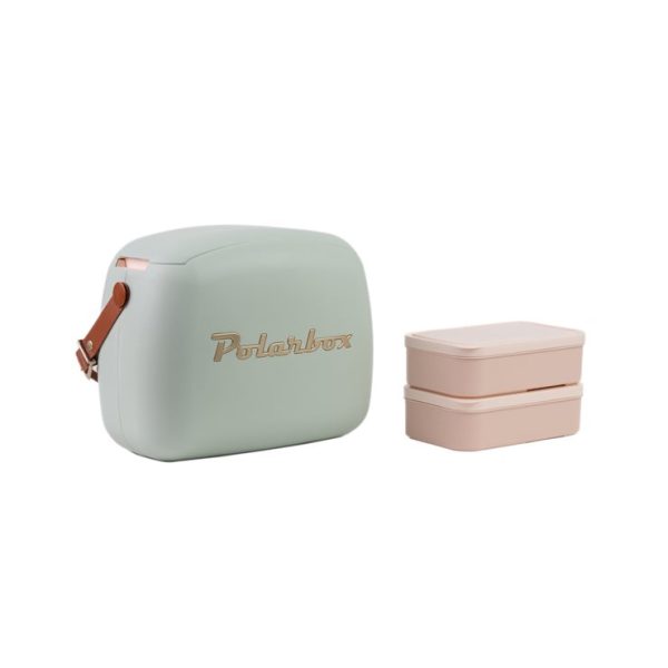 Polarbox Summer Retro Cooler Bag Pop Matcha Green 6 L