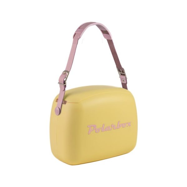 Polarbox Summer Retro Cooler Bag Pop Amarillo Rosa 6 L