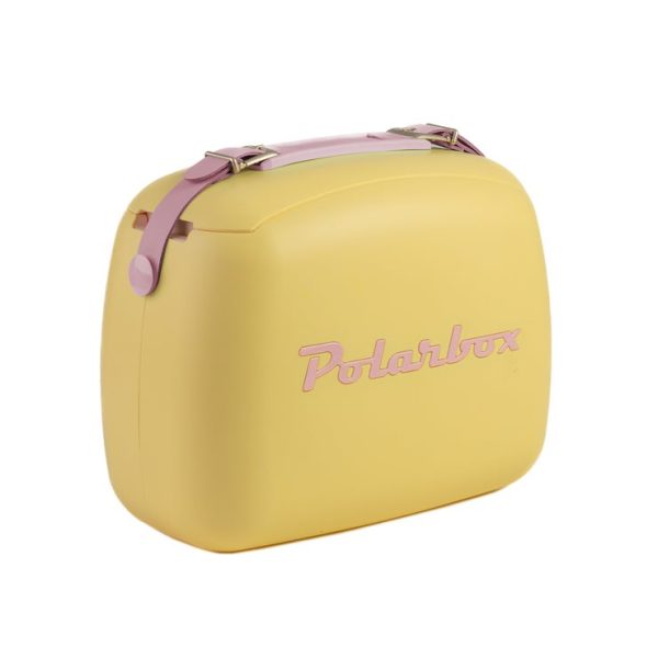 Polarbox Summer Retro Cooler Bag Pop Amarillo Rosa 6 L