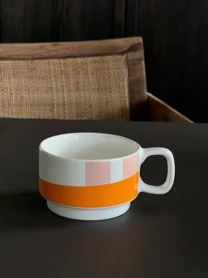 Ceramic Mug Graphic Orange