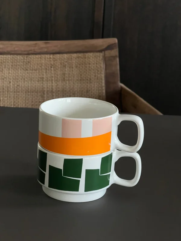 Ceramic Mug Graphic Orange