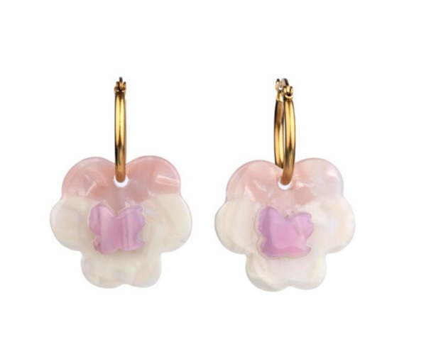 Gold Plated Butterfly Earrings