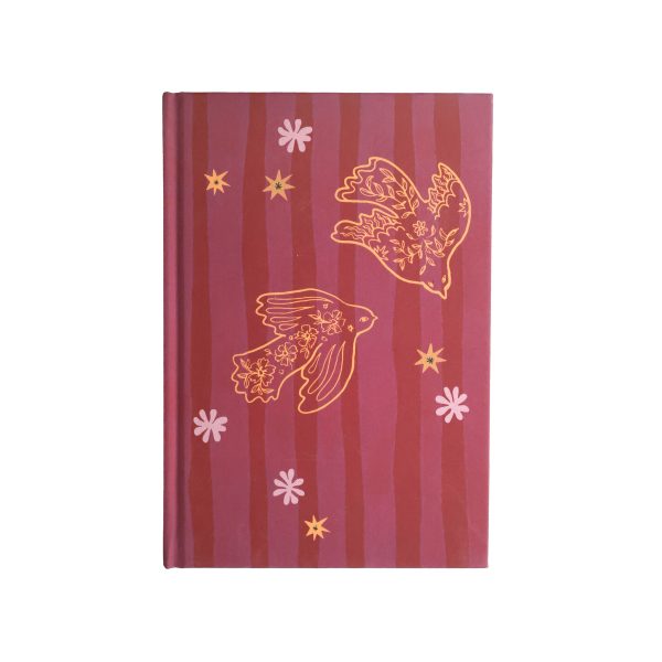 Linen Notebook Birds