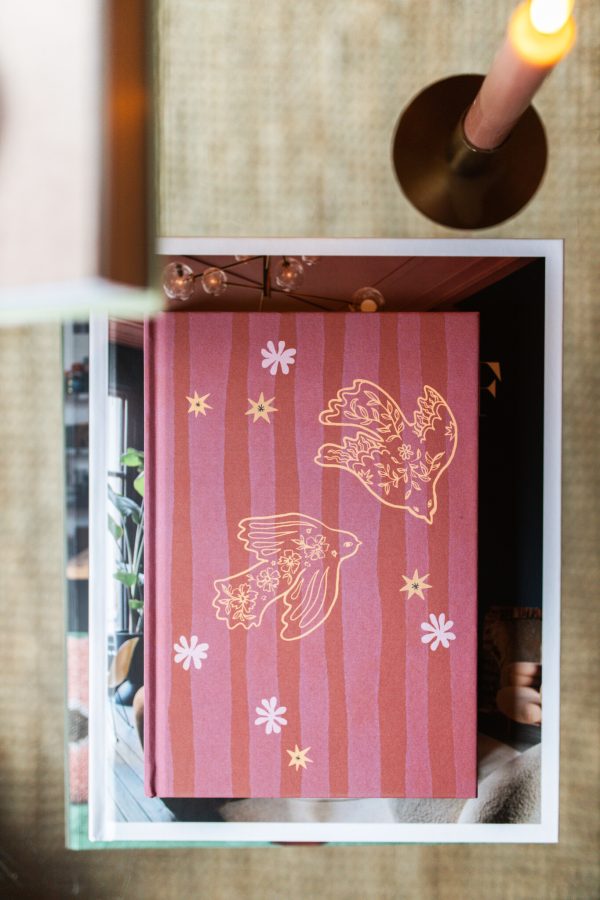 Linen Notebook Birds