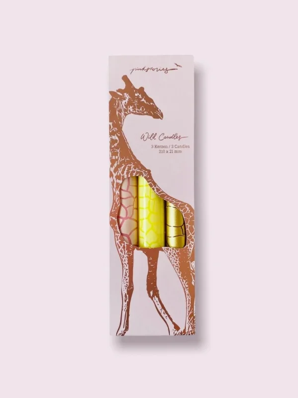 Wild Dinner Candles Giraffe