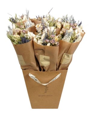 Dried Flowers Frosted White