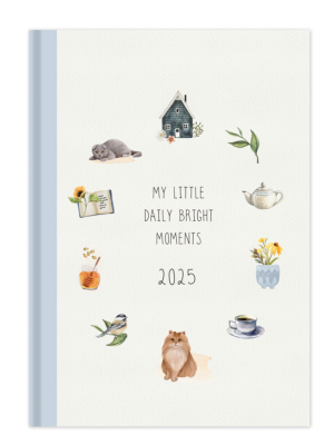 Cosy Daily Calendar Light Blue 14×21