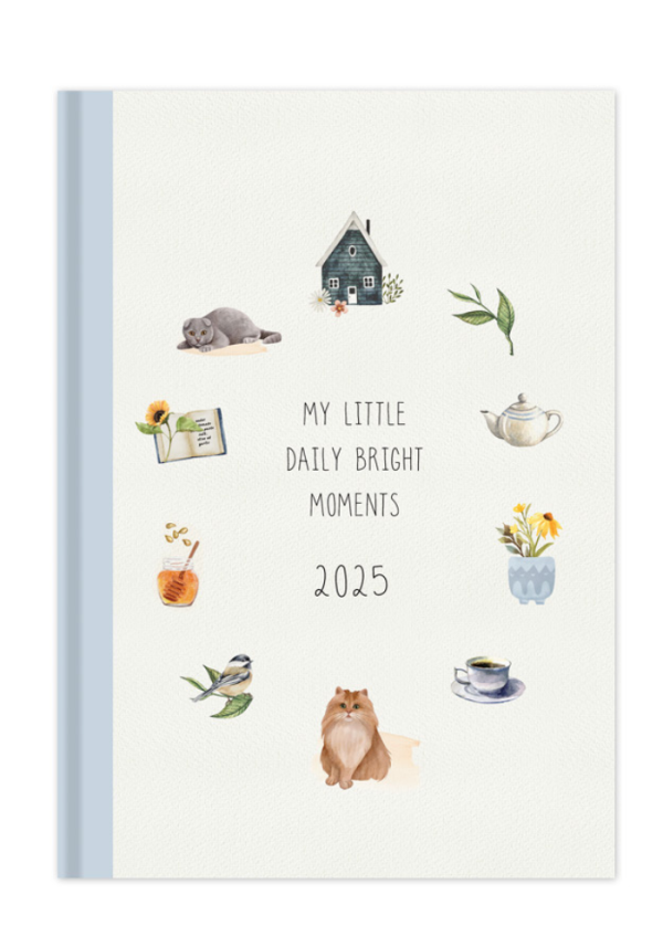 Cosy Daily Calendar Light Blue 14×21