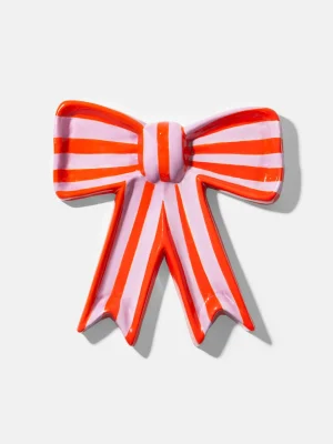 Ceramic Trinket Tray Bow