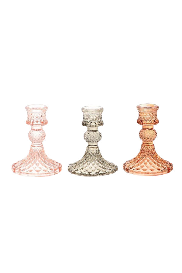 Glass Candle Holders