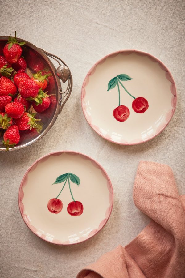 Ceramic Flower with Cherries