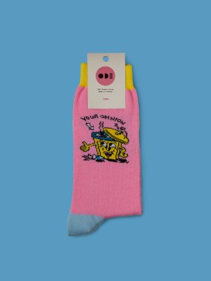 Ode Socks I know a place Socks Pink