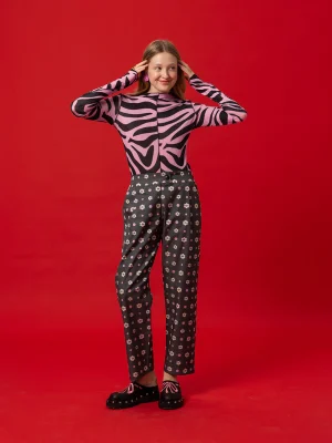 Jazzy Pants- Polka Floral