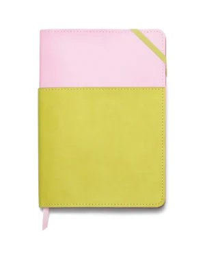 Vegan Leather Pocket Journal - Lilac and Matcha