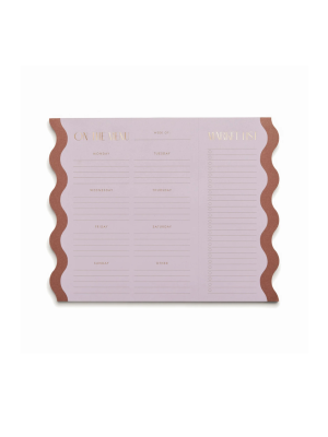 Σημειωματάριο Meal Planner με μαγνήτες Lilac and Nutmeg
