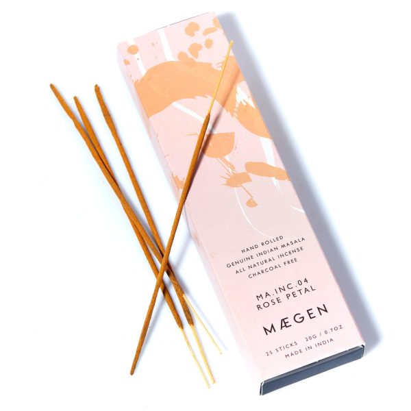 25 Rose Petal Incense Sticks