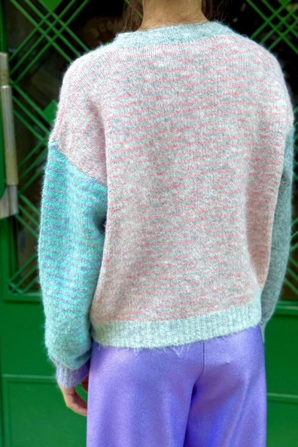 Sweater Wool Striped Pink/Blue