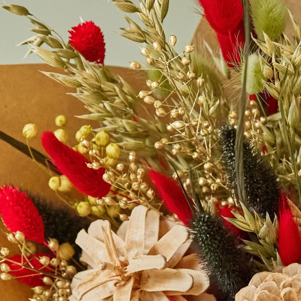 Dried Flowers Christmas Field Holiday Cheer
