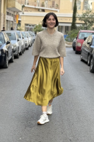 Σατεν Μίντι Φούστα