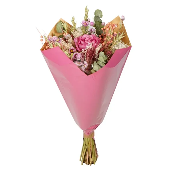 Αποξηραμένο Μπουκέτο Λουλουδιών Romantic Bouquet Rose