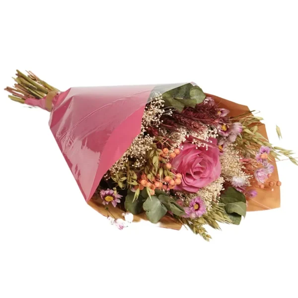 Αποξηραμένο Μπουκέτο Λουλουδιών Romantic Bouquet Rose