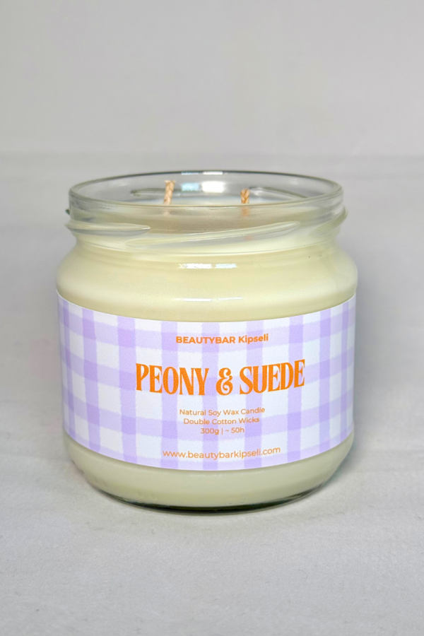 Peony & Suede BEAUTYBAR Kipseli Αρωματικό Κερί Σόγιας 300g