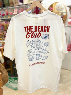 White T-Shirt The Beach Club