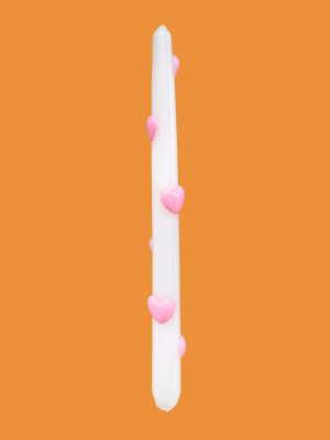 Candle 3D Pink Hearts