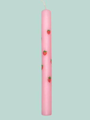 Easter Candle Strawberries Field Forever