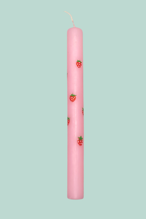 Easter Candle Strawberries Field Forever