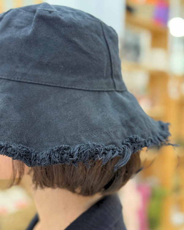Black Denim Bucket Hat