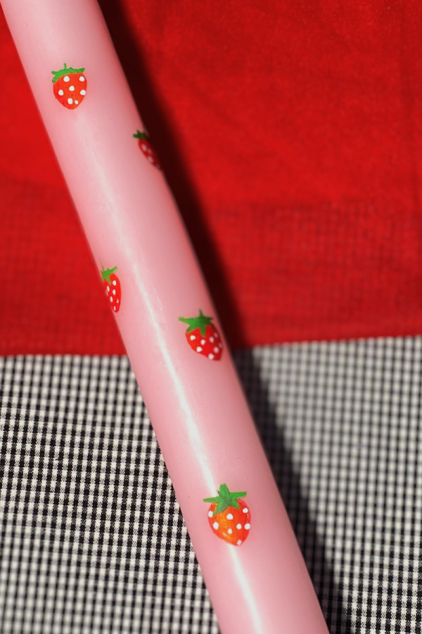 Easter Candle Strawberries Field Forever