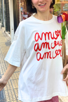 Oversized T-Shirt Amore White