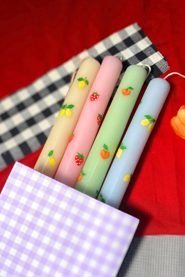 Easter Candle Strawberries Field Forever