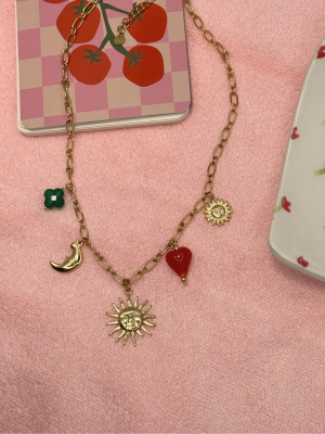 Κολιέ με Charms Ήλιος