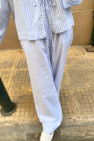 Pleated Pants Blue