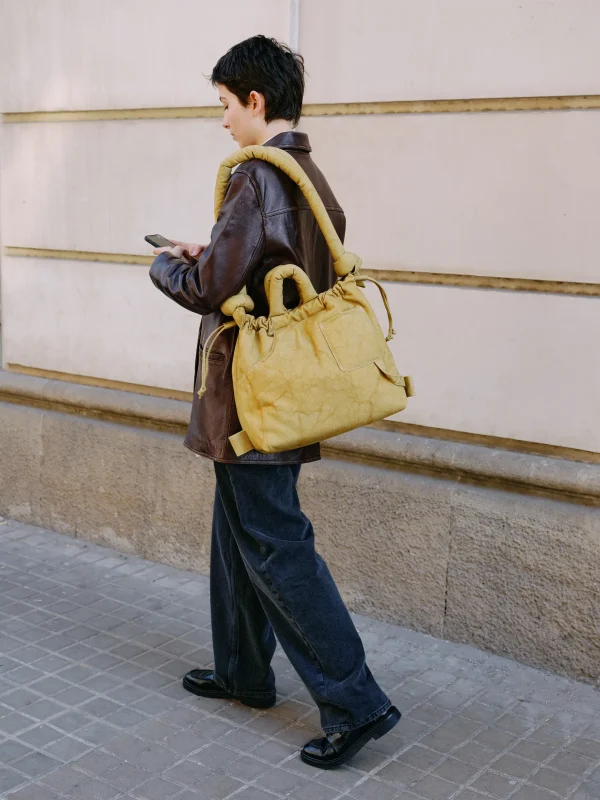 Ona Washed Bag Mustard