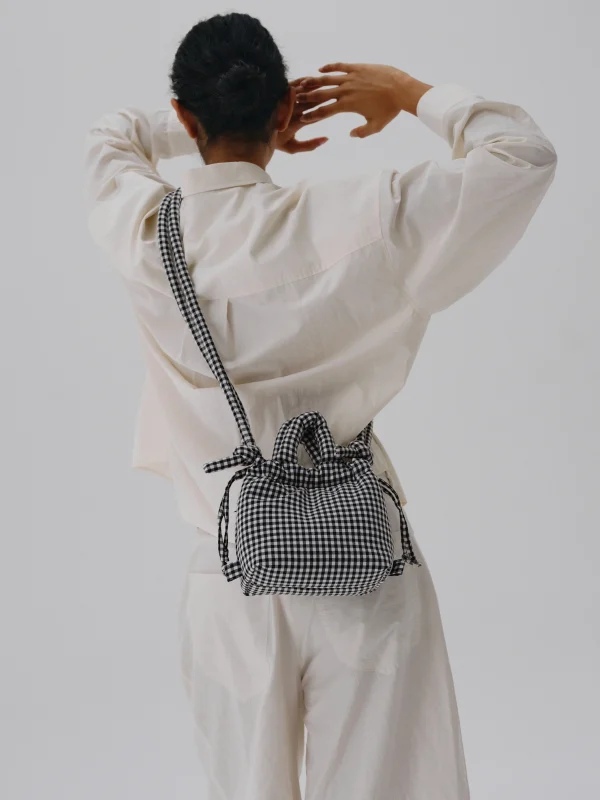 Micro Ona Soft Bag Vichy Black