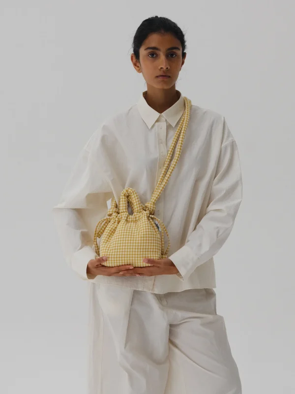 Micro Ona Soft Bag Vichy Yellow