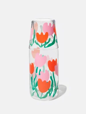 Set Bloom Jar and Glass