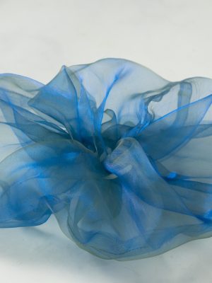 Scrunchie Οργάντζα Μπλε