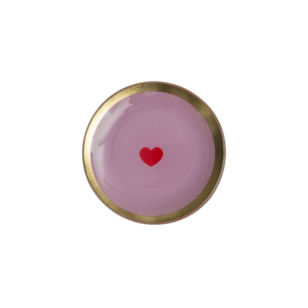 Plate Love Pink Heart