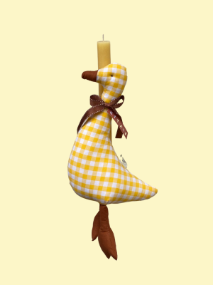 Yellow Goose Easter Candle