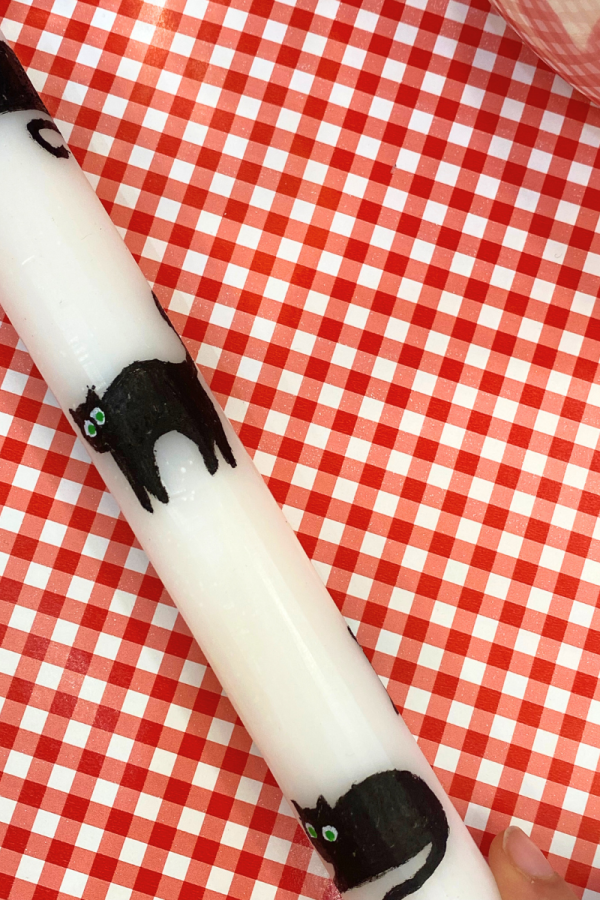 Easter Candle Black Kitty