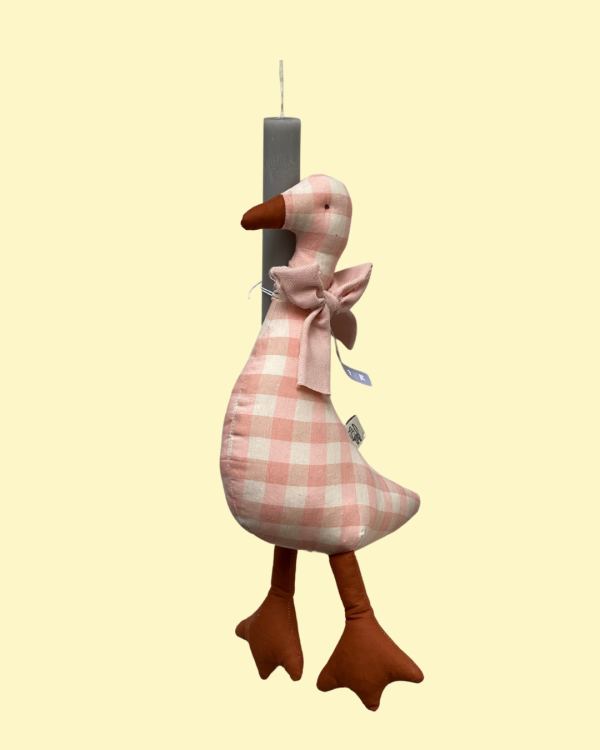 Pink Goose Easter Candle